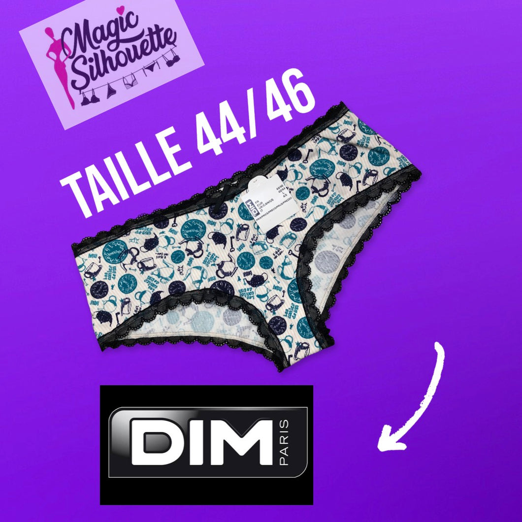 Slip échancré Dim COTON à Motifs