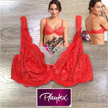 Charger l&#39;image dans la galerie, Soutien-gorge en dentelle sans éponge Playtex P5832 Corail
