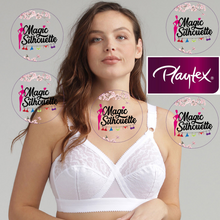 Charger l&#39;image dans la galerie, Soutien-gorge sans armatures Playtex Cœur croisé Blanc
