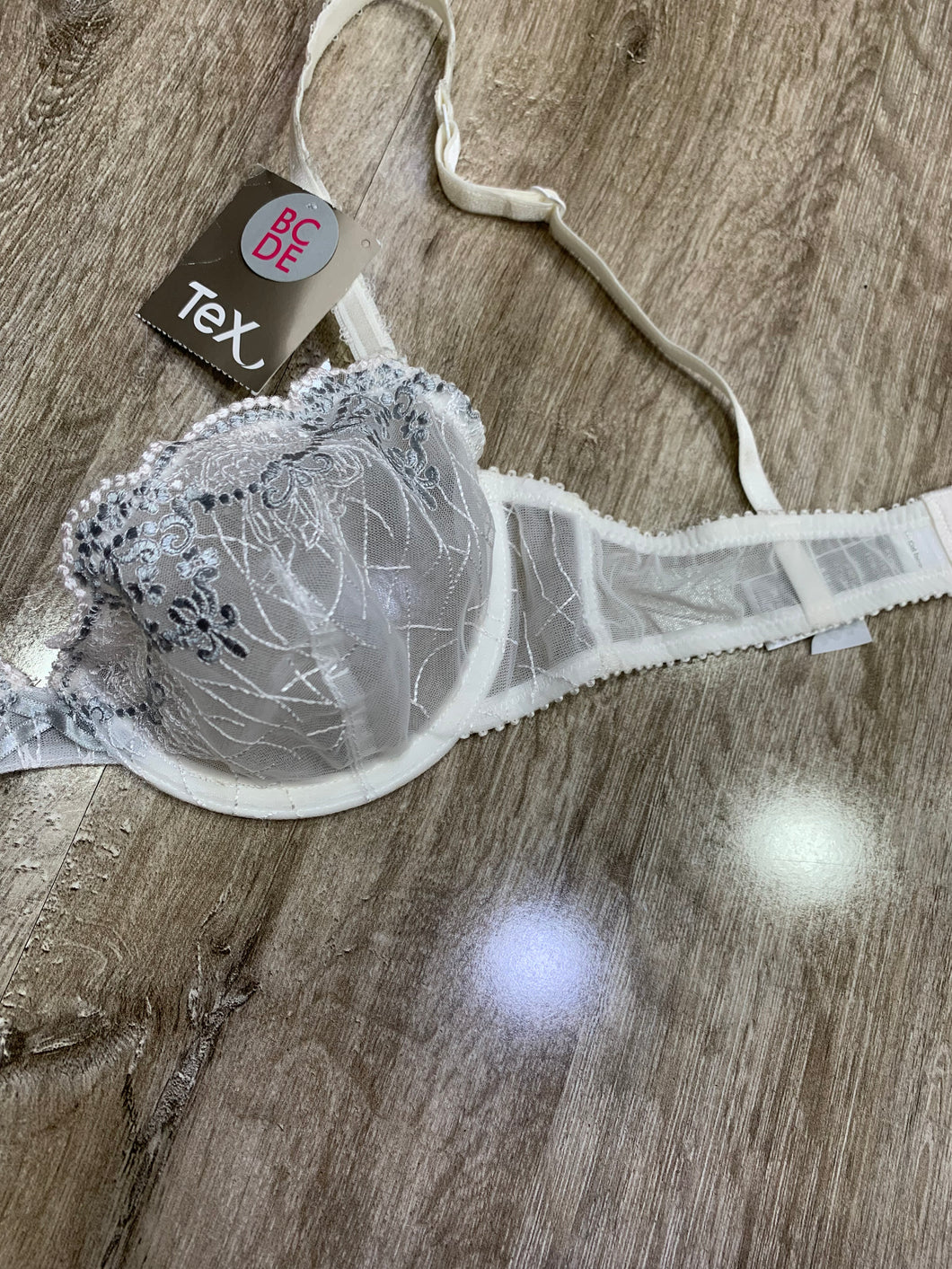 Soutien-gorge sans éponge Tex Blanc à motifs