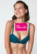 Charger l&#39;image dans la galerie, Soutien Gorge Rembourré Push-Up PENTI Bleu
