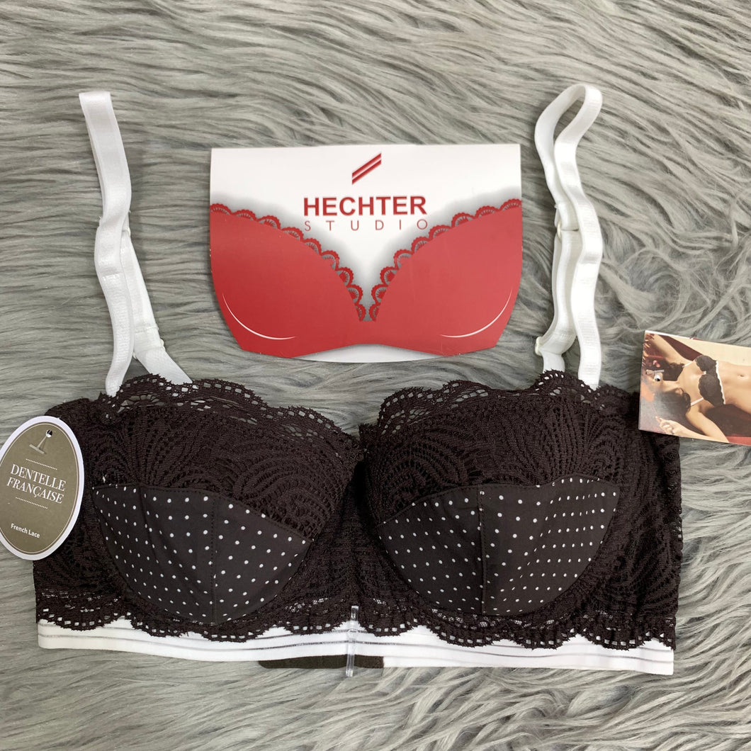 Soutien gorge Balconnet Mousse Fine DANIEL HECHTER Chocolat à Petit Pois