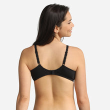 Charger l&#39;image dans la galerie, Soutien-gorge Emboitant PLAYTEX Microfibre et Dentelle Noir Imprimé
